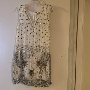 Beaded flapper style cocktail dress